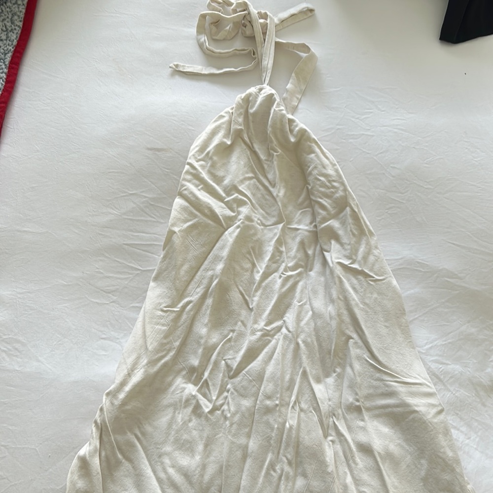 More To Come Sawyer Halter dress in off white